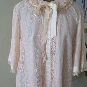 ODETTE BARSA PINK Lace Robe