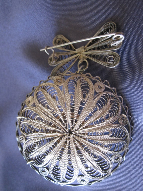 MEXICAN SILVER SOMBRERO Brooch Circa 1930s - image 3