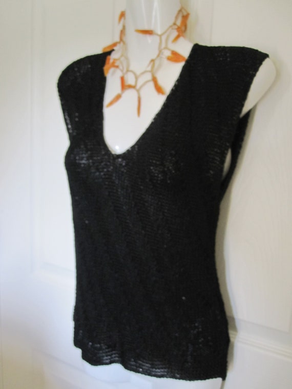 BLACK SILK Knit Sleeveless SWEATER