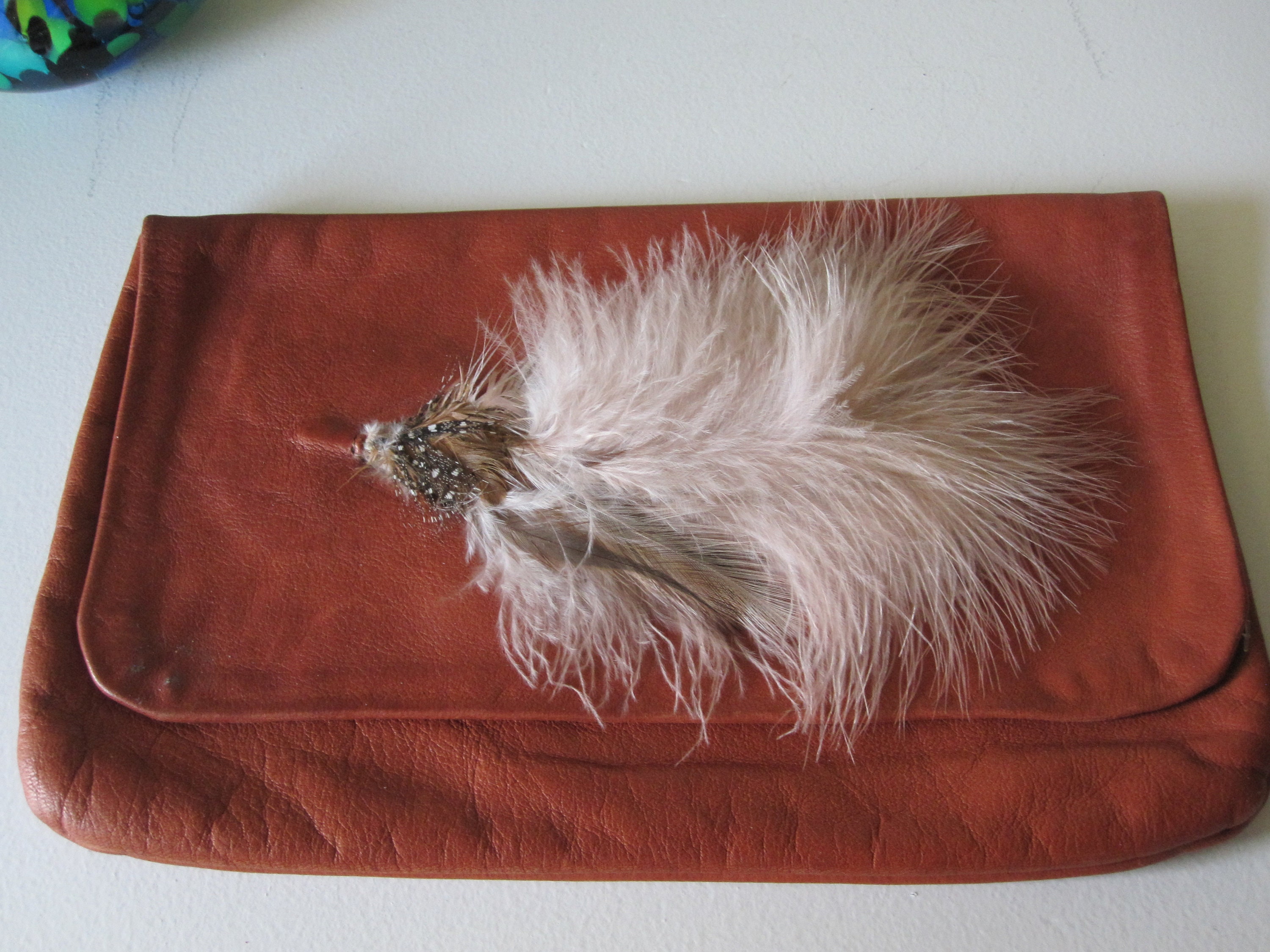 Black Evening Clutch With Ostrich Feathers Fancy Women -  Norway