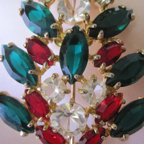 EISENBERG ICE CHRISTMAS Large Tree Brooch Circa outlet 1950s