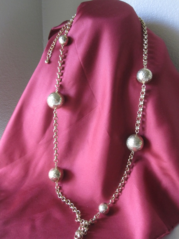 Large CHICOS GOLD BALL Necklace