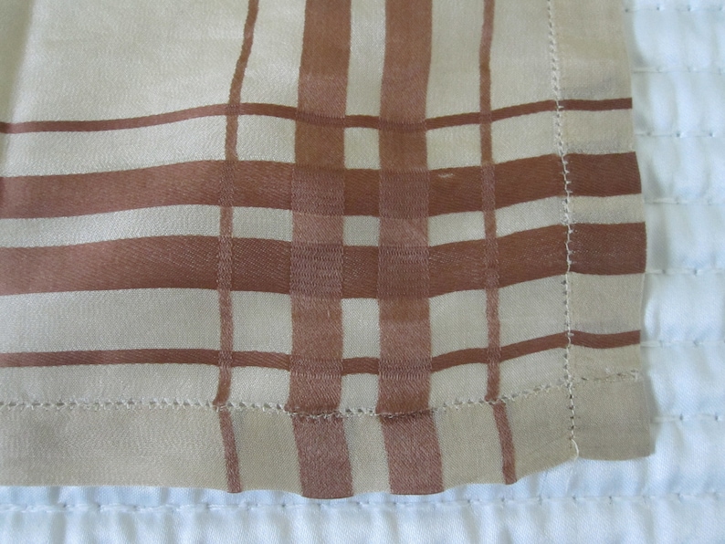 MANS ANTIQUE SILK Handkerchief image 3