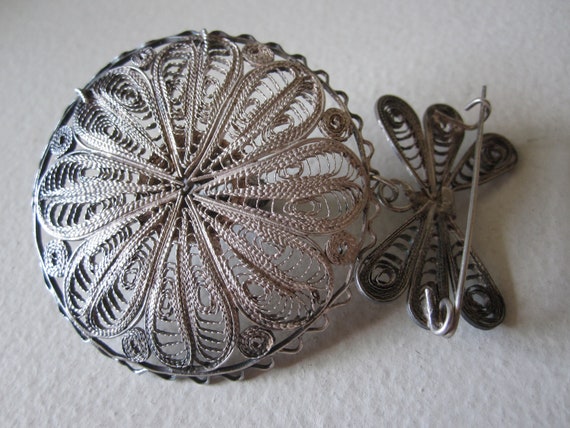 MEXICAN SILVER SOMBRERO Brooch Circa 1930s - image 8