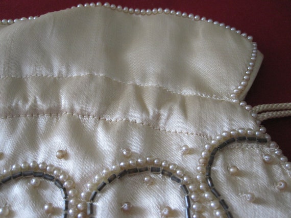 PEARL SEED BEADS Satin Drawstring Bag - image 3