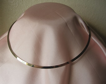 MINIMALIST GOLD CHOKER Wire Collar Necklace