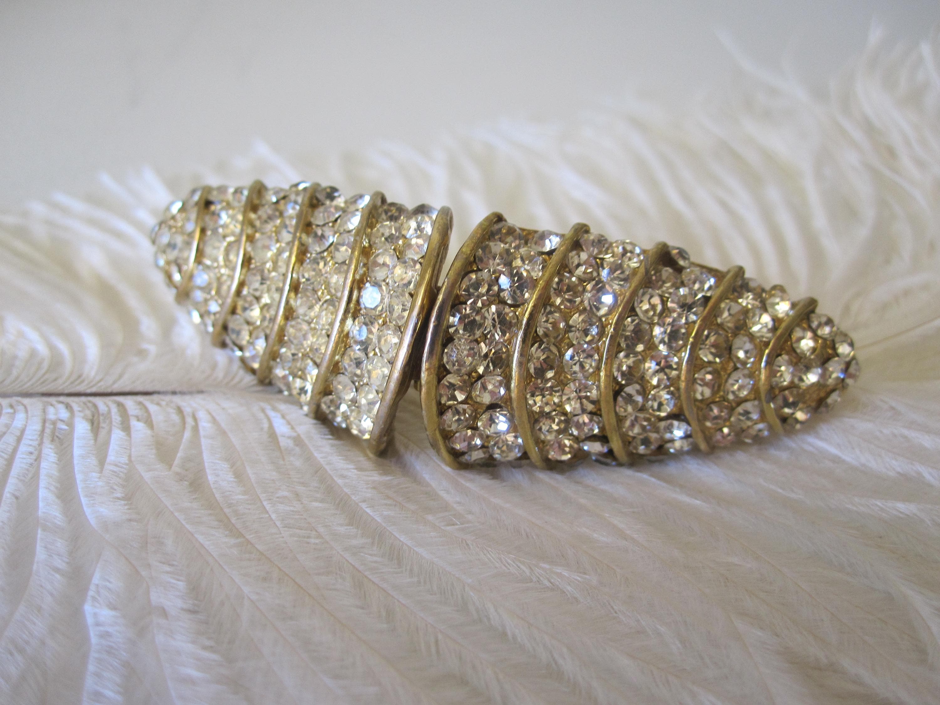 RHINESTONE BELT CLIPS Circa 1960s - Etsy display picture 2