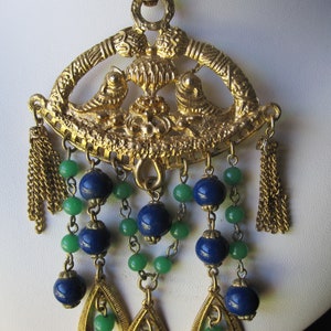 FABULOUS ETRUSCAN REVIVAL Necklace With Glass Beads