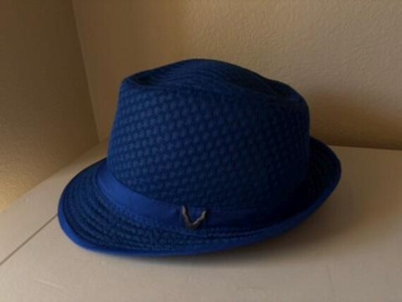 BLUE SPRING FEDORA Hat Size Small - image 4