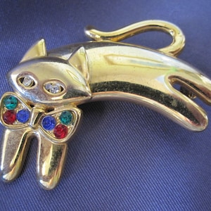 PARTY CAT ARTICULATED Brooch