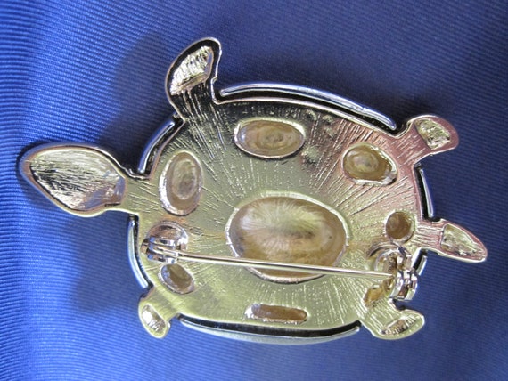 SILVER TURTLE BROOCH - image 3