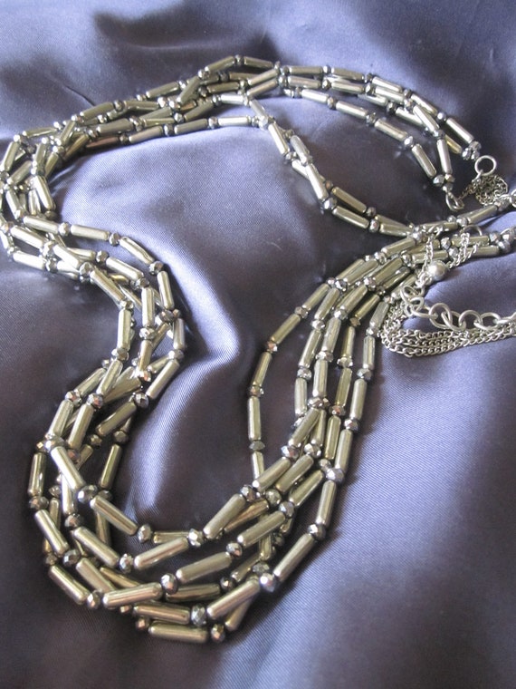 CHICOS MULTI STRAND Silver Necklace