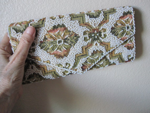 BEADED TAPESTRY ENVELOPE Clutch - image 7