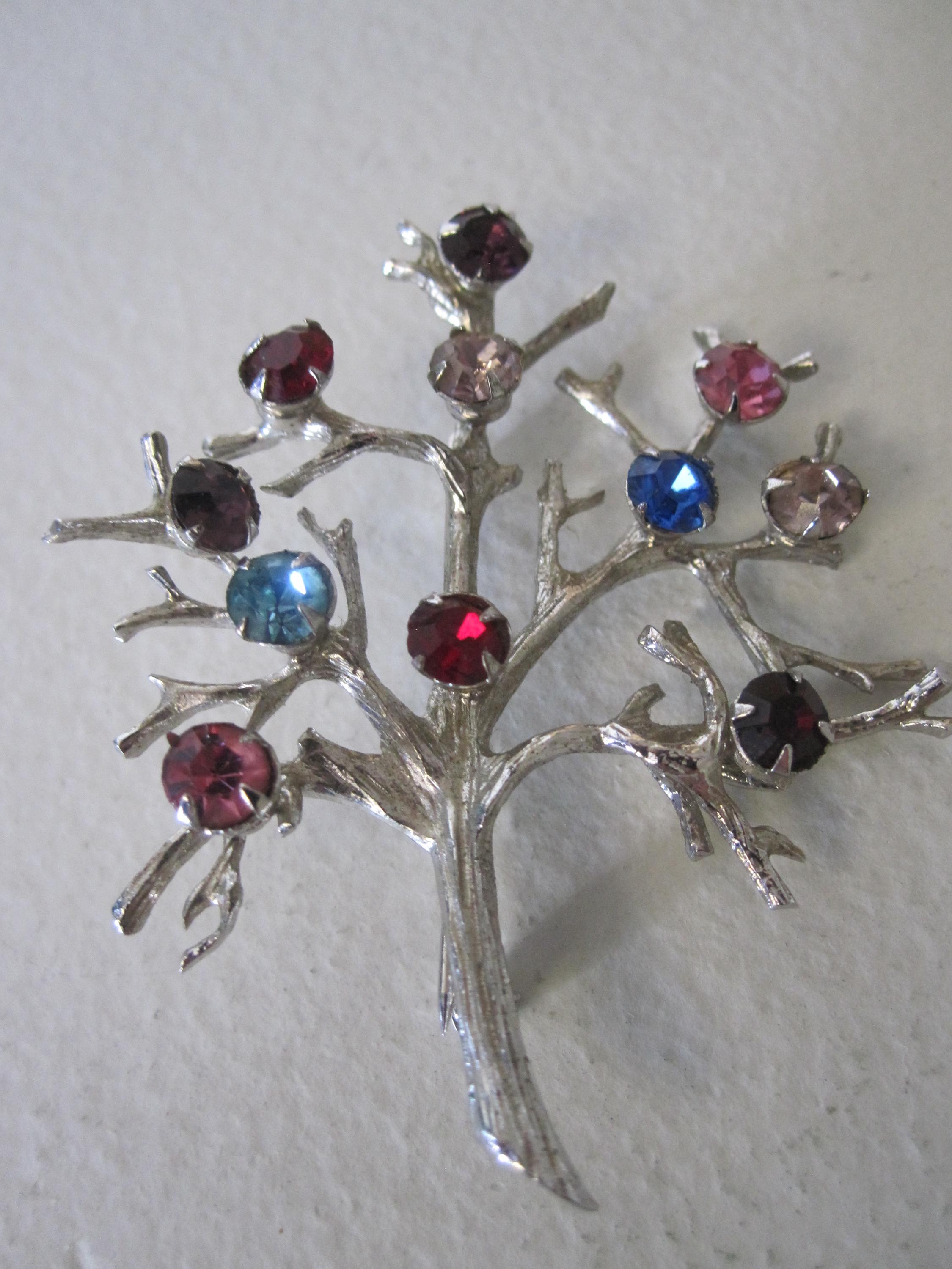 sterling Tree of Life ツリーブローチ 木 樹 ヴィンテージ