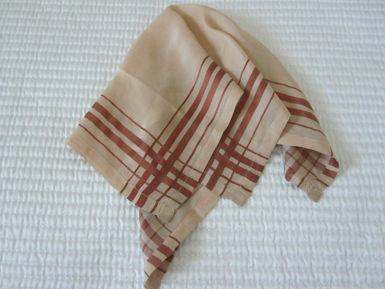 MANS ANTIQUE SILK Handkerchief image 4