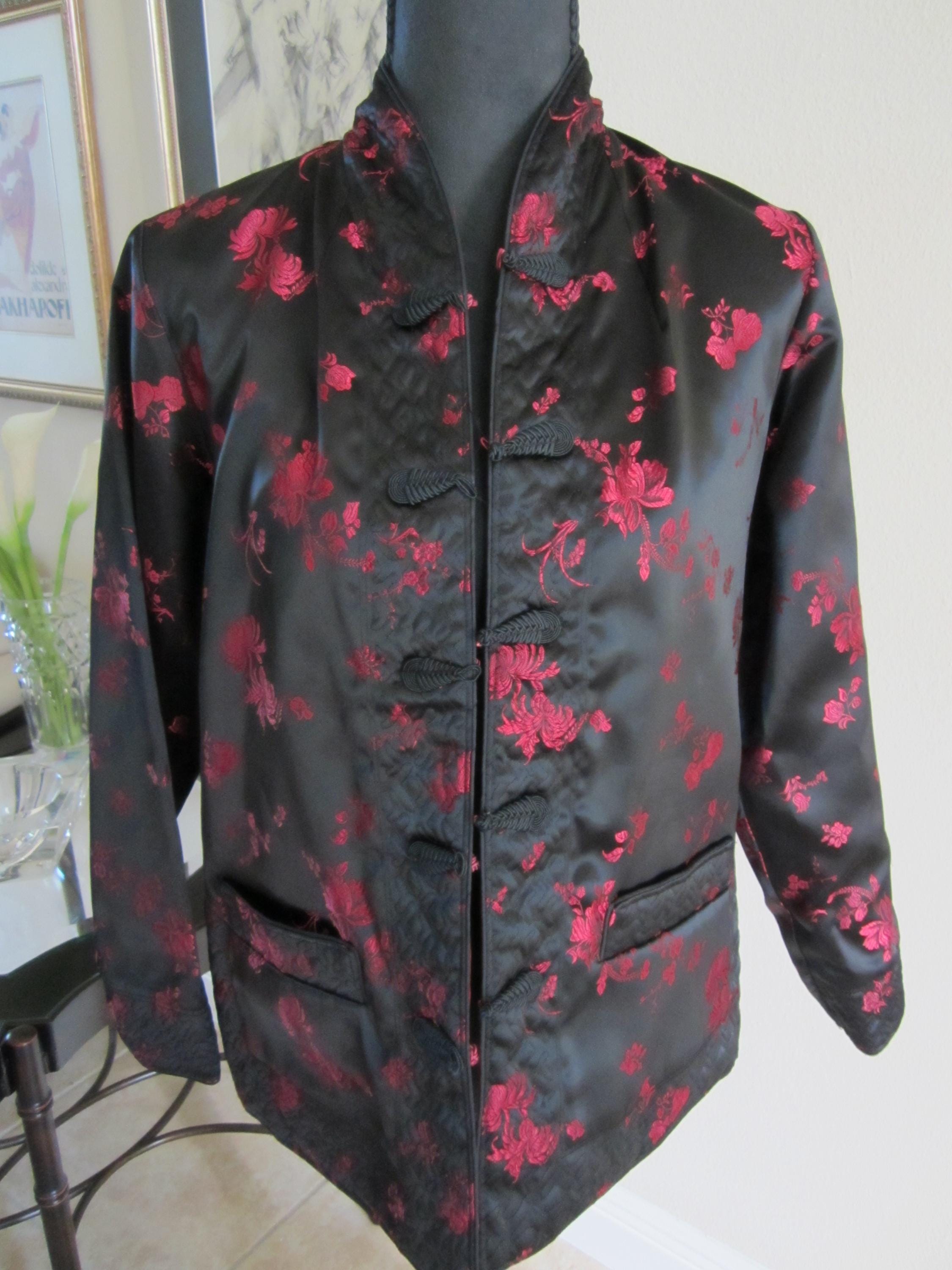 美品 roku dahl’ia SATIN CHINA MOTIF JACKET 美品 roku dahl'ia SATIN CHINA MOTIF JACKET