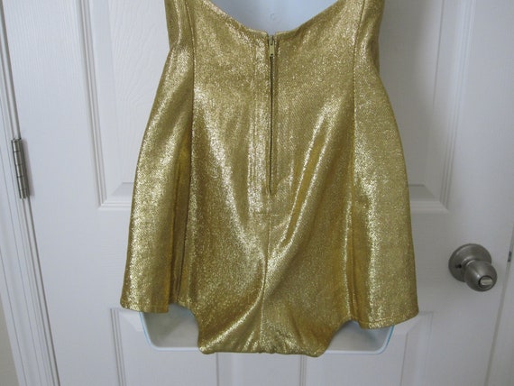 1950s GOLD LAME Bathing Suit By COLE - image 3