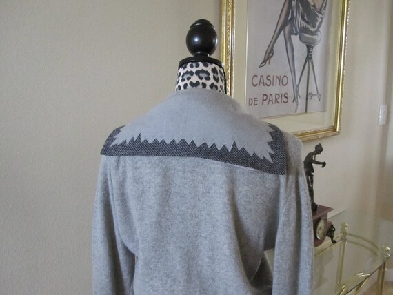 SKIRT & SWEATER Combo Gray Tweed  2 Pc Chic 1960s - image 5