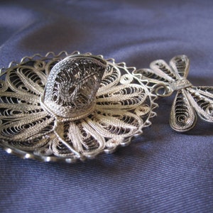 MEXICAN SILVER SOMBRERO Brooch Circa 1930s
