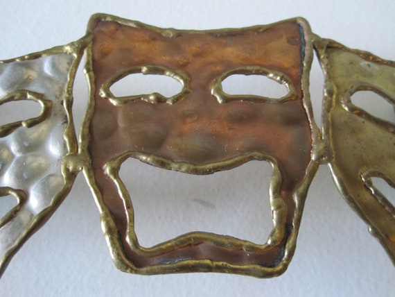 COMEDY/TRAGEDY MASK  Belt Buckle - image 6