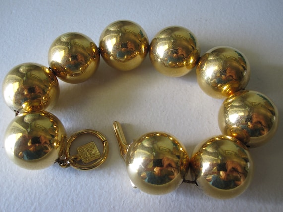 Etsy gold ball bracelet deals