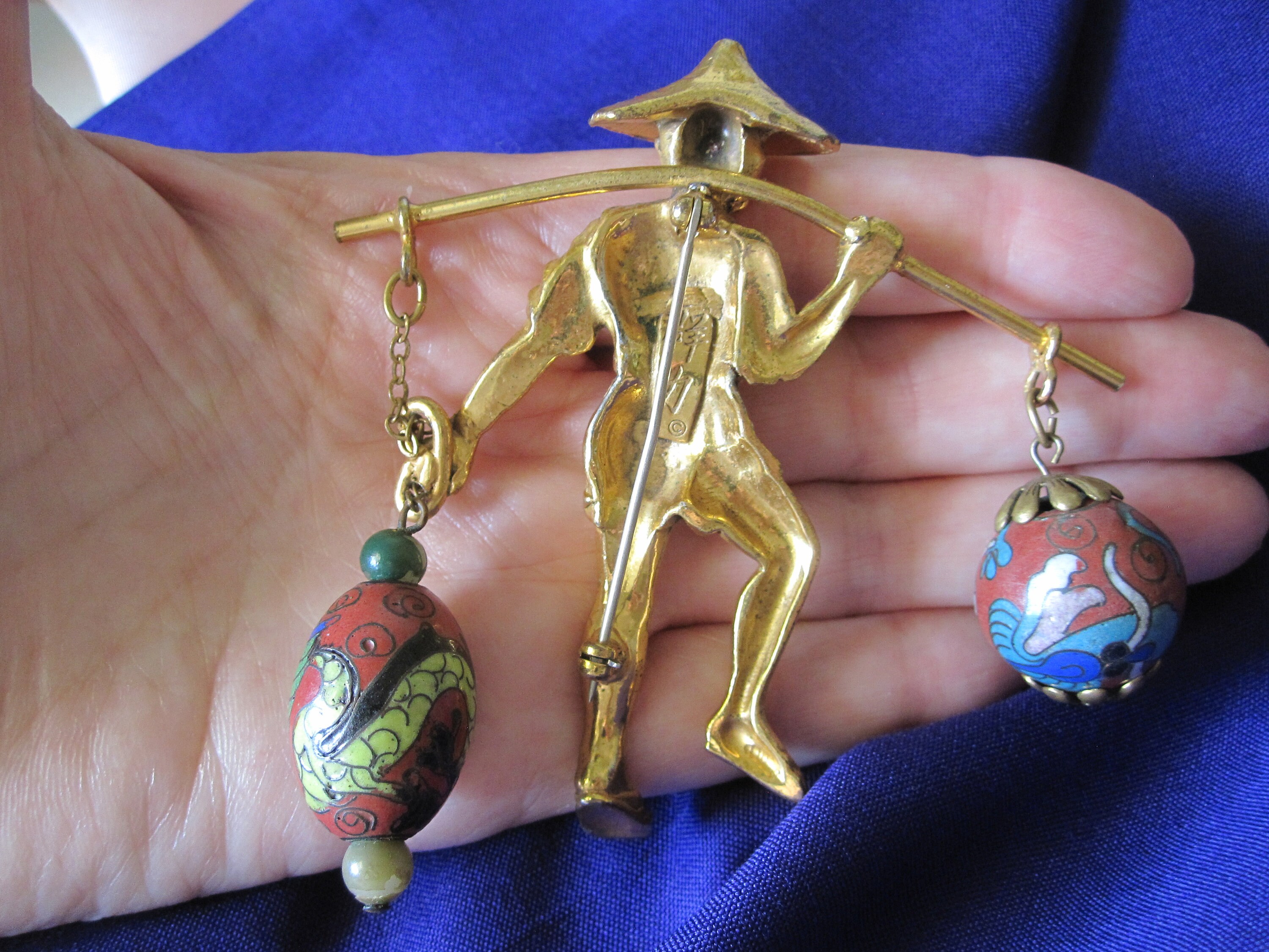 RICE WEINER ASIAN Waterboy Brooch - Etsy