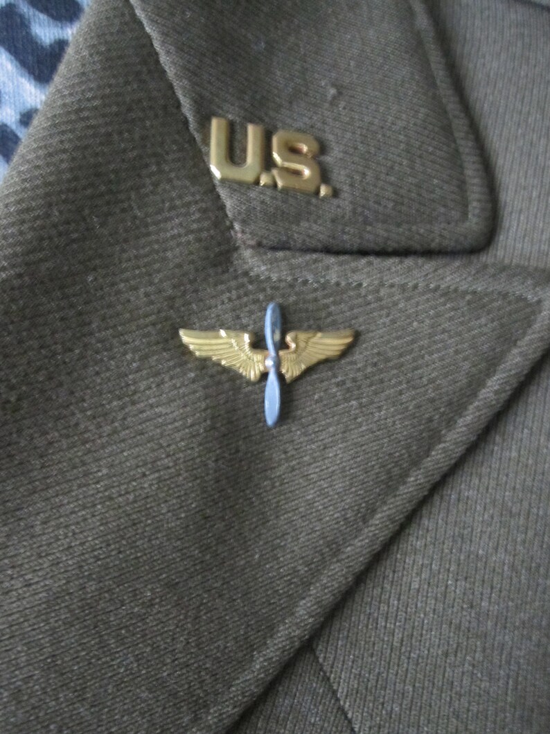 WWII Pilot AIR CORPS Jacket Wool With Emblems