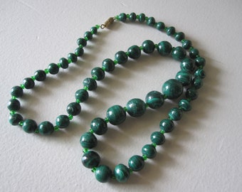 Perlina Ovale 13x18mm 18 Pollici Fatta A Mano Vintage Collana In Perle Di Malachite Naturale Verde, Pietra Ovale 13x18 Mm, Lunghezza 18 Pollici, Senza - Foto 9