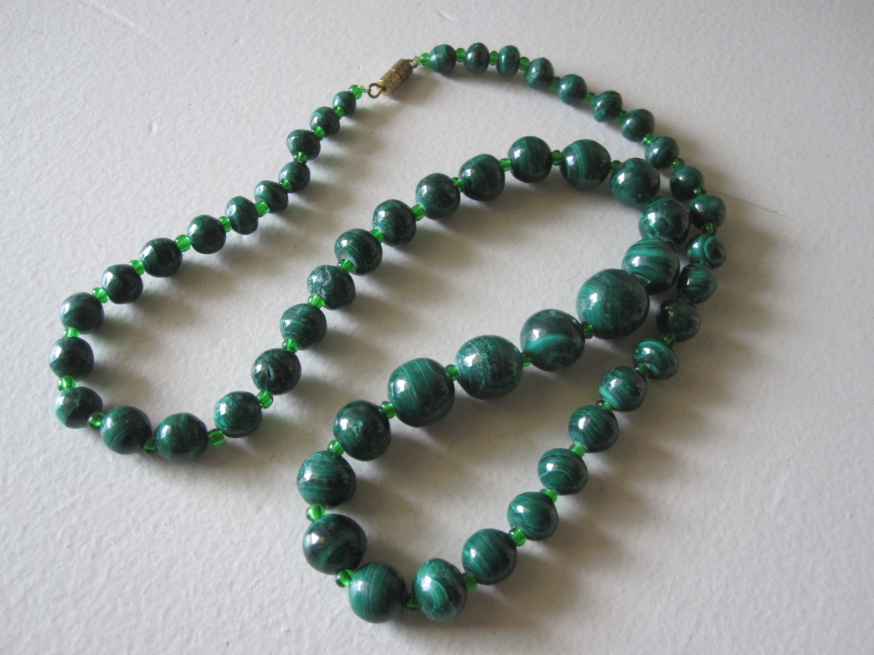 Collana Malachite e Pendente Perla Vendita Online Collana Malachite e Pendente Perla Vendita Online