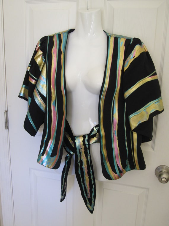 OOAK HANDPAINTED JACKET & Matching Belt