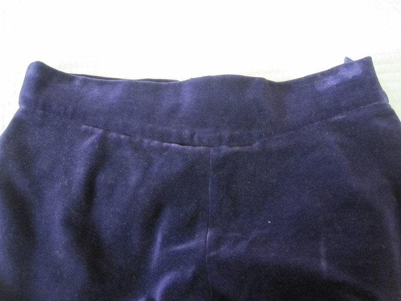 PURPLE VELVET STRETCH Stirrup Pants 1960/'s