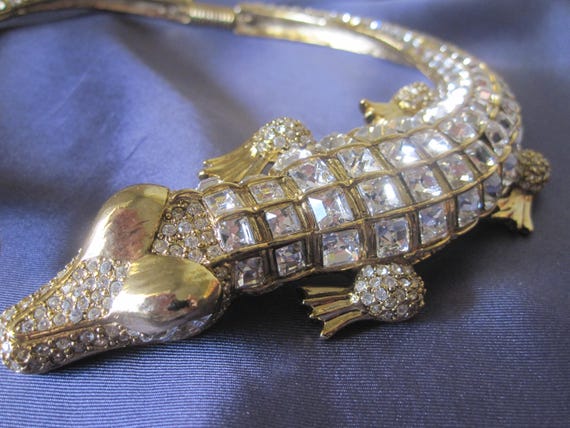 KJL CROCODILE CHOKER Signed - image 7