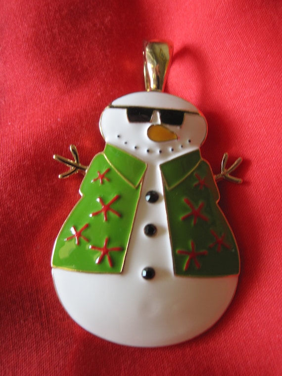 FLORIDA SNOWMAN PENDANT Necklace