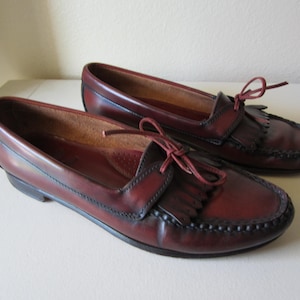 BASS WEEJUNS Penny Leather LOAFERS Size 7.5