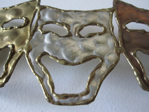 COMEDY/TRAGEDY MASK  Belt Buckle - image 2