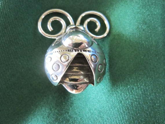 SILPADA STERLING LADYBUG Brooch - image 1