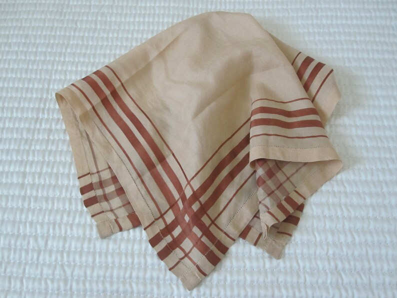 MANS ANTIQUE SILK Handkerchief image 2