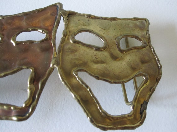 COMEDY/TRAGEDY MASK  Belt Buckle - image 7