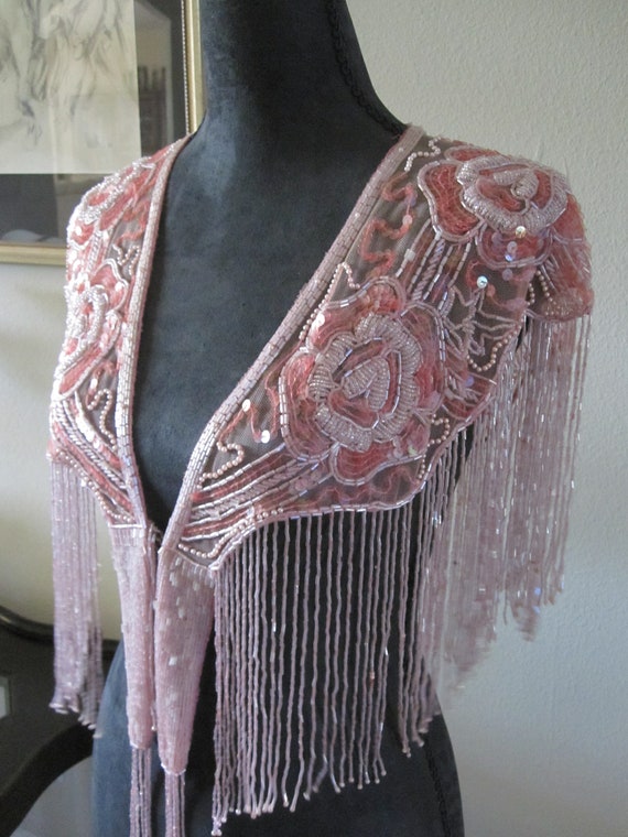 Pink SEQUIN WRAP/COLLAR - image 4