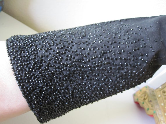 CRESCENDO BLACK BEADED Gauntlet Gloves - image 5