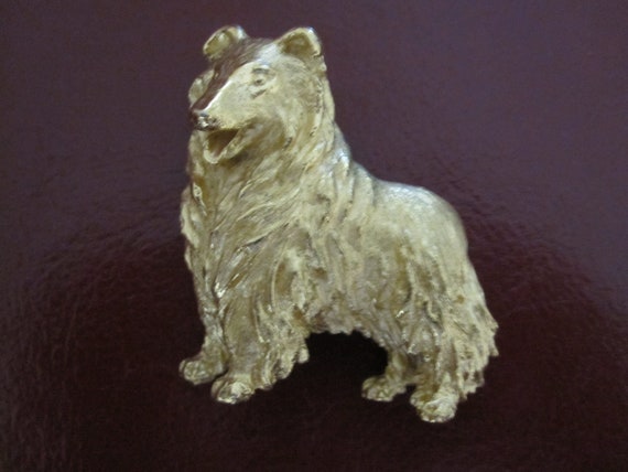 TRIFARI COLLIE BROOCH