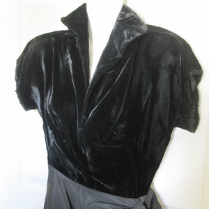 FABULOUS 1950S BLACK Cocktail Dress XS image 4