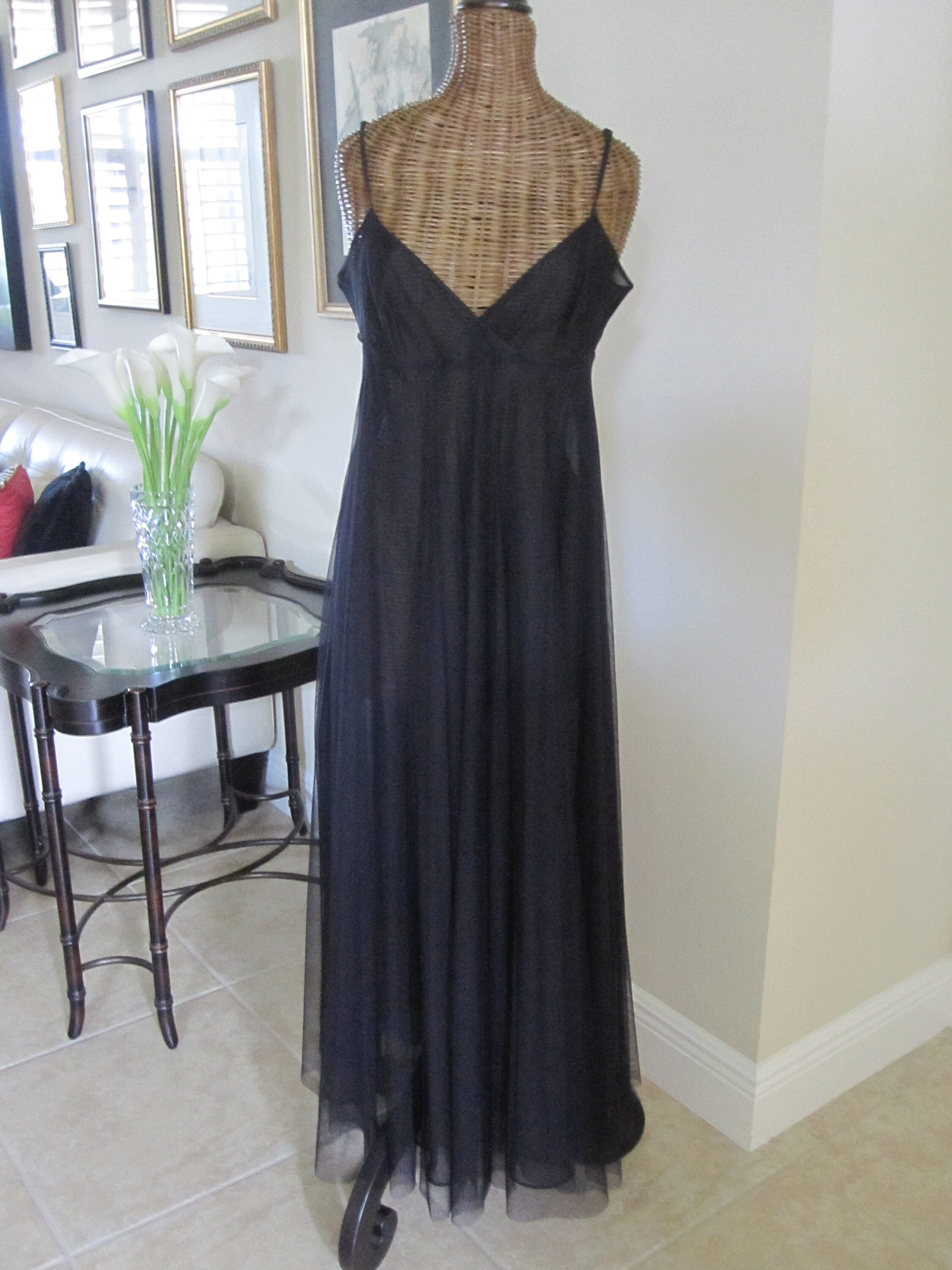 Black negligee gown sales
