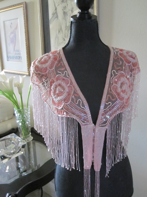 Pink SEQUIN WRAP/COLLAR - image 1