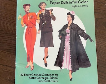 DISEÑOS DE MODA DE LAS MUÑECAS DE PAPEL DE LOS AÑOS CUARENTA Tom Tierney