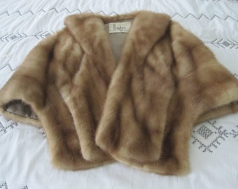 HONEY BROWN MINK Fur Stole