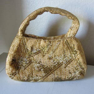 GOLD BEADED EVENING Bag