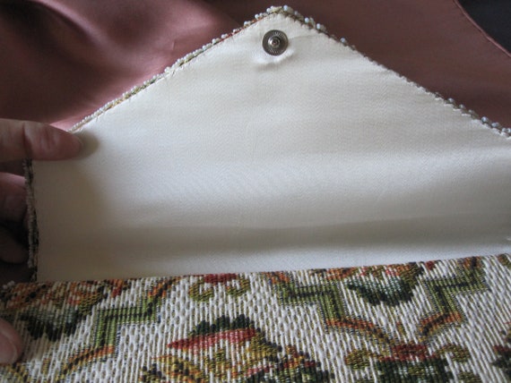 BEADED TAPESTRY ENVELOPE Clutch - image 4