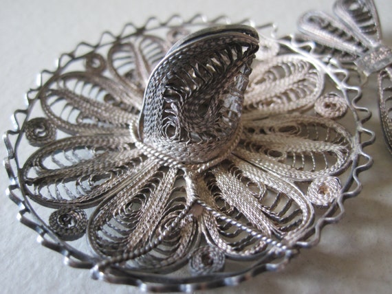 MEXICAN SILVER SOMBRERO Brooch Circa 1930s - image 6