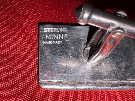 STERLING MINNA HANDMADE Cufflinks Industrial Design View 4
